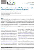 Cover page: High-resolution in situ analysis of Cas9 germline transcript distributions in gene-drive Anopheles mosquitoes