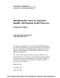 Cover page: Identifying the Onset of Congestion Rapidly with Existing Traffic Detectors