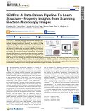 Cover page: SEMPro: A Data-Driven Pipeline To Learn Structure–Property Insights from Scanning Electron Microscopy Images