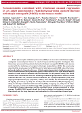 Cover page: Temozolomide combined with irinotecan caused regression in an adult pleomorphic rhabdomyosarcoma patient-derived orthotopic xenograft (PDOX) nude-mouse model