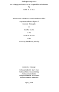 Cover page: Thinking Through Texts: The Pedagogy and Practice of Sui-Tang Buddhist Scholasticism