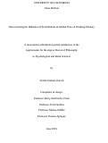 Cover page: Characterizing the Influence of Perturbations in Global State on Working Memory