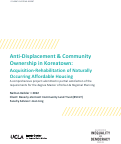 Cover page: Anti-Displacement &amp; Community Ownership in Koreatown: Acquisition-Rehabilitation of Naturally Occurring Affordable Housing