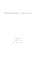 Cover page of The Case Against Consent in International Law