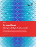 Cover page: Tech and Trust: Building Credibility in Your Community, Report #599