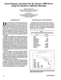 Cover page: Storm Damage Assessment for the January 1988 Storm Along the Southern California Shoreline