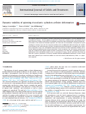 Cover page: Dynamic stability of spinning viscoelastic cylinders at finite deformation