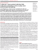 Cover page: S-adenosyl-l-homocysteine hydrolase links methionine metabolism to the circadian clock and chromatin remodeling