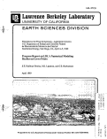 Cover page: Progress Report on LBL's Numerical Modeling Studies on Cerro Prieto