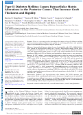 Cover page: Type II Diabetes Mellitus Causes Extracellular Matrix Alterations in the Posterior Cornea That Increase Graft Thickness and Rigidity.