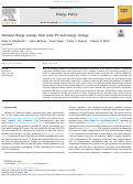 Cover page: Demand charge savings from solar PV and energy storage