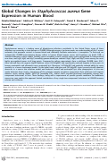 Cover page: Global Changes in Staphylococcus aureus Gene Expression in Human Blood