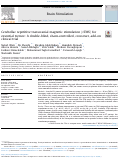 Cover page: Cerebellar repetitive transcranial magnetic stimulation (rTMS) for essential tremor: A double-blind, sham-controlled, crossover, add-on clinical trial