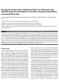 Cover page: Synergistic Enhancement of Electrocatalytic CO2 Reduction with Gold Nanoparticles Embedded in Functional Graphene Nanoribbon Composite Electrodes