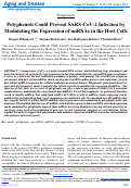 Cover page: Polyphenols Could Prevent SARS-CoV-2 Infection by Modulating the Expression of miRNAs in the Host Cells