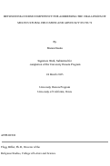 Cover page: BEYOND ONE-COURSE COMPETENCY FOR ADDRESSING THE CHALLENGES OF MULTICULTURAL EDUCATION AND ADVOCACY IN CSU’S