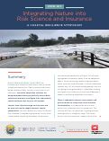 Cover page of Integrating Nature into Risk Science and Insurance:&nbsp;A&nbsp;Coastal Resilience Symposium