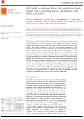 Cover page: DiSCaMB: a software library for aspherical atom model X‐ray scattering factor calculations with CPUs and GPUs