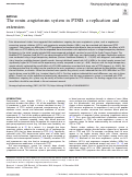 Cover page: The renin-angiotensin system in PTSD: a replication and extension.