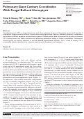 Cover page: Pulmonary Giant Cavitary Coccidioides With Fungal Ball and Hemoptysis