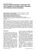 Cover page: Dynamic epidermal cooling in conjunction with laser treatment of port-wine stains: Theoretical and preliminary clinical evaluations