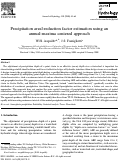 Cover page: Precipitation areal-reduction factor estimation using an annual-maxima centered approach