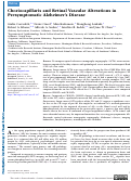 Cover page: Choriocapillaris and Retinal Vascular Alterations in Presymptomatic Alzheimers Disease.