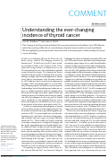 Cover page: Understanding the ever-changing incidence of thyroid cancer