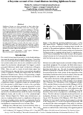 Cover page: A Bayesian account of two visual illusions involving lighthouse beams