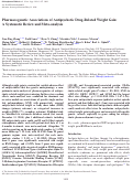 Cover page: Pharmacogenetic Associations of Antipsychotic Drug-Related Weight Gain: A Systematic Review and Meta-analysis.