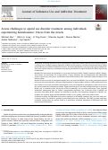 Cover page: Access challenges to opioid use disorder treatment among individuals experiencing homelessness: Voices from the streets