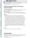 Cover page: The effects of nutrition knowledge on food label use. A review of the literature.