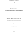 Cover page: Who Trains the Trainer? An Investigation of the Preparation of Science Teacher Educators