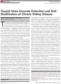 Cover page: Toward More Accurate Detection and Risk Stratification of Chronic Kidney Disease