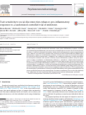 Cover page: Trait sensitivity to social disconnection enhances pro-inflammatory responses to a randomized controlled trial of endotoxin