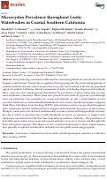 Cover page: Microcystin Prevalence throughout Lentic Waterbodies in Coastal Southern California