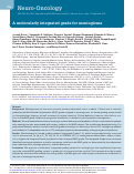 Cover page: A Molecularly Integrated Grade for Meningioma