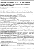 Cover page: Total-Body 68Ga-PSMA-11 PET/CT for Bone Metastasis Detection in Prostate Cancer Patients: Potential Impact on Bone Scan Guidelines