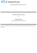 Cover page of High Rates and Low Taxes