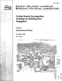 Cover page: Overlap Domain Decomposition Technique for Modeling Wave Propagation