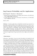 Cover page: Log-concave probability and its applications