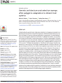 Cover page: Genetic architecture and selective sweeps after polygenic adaptation to distant trait optima