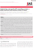 Cover page: Implementing a male‐specific ART counselling curriculum: a quality assessment with healthcare workers in Malawi