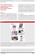 Cover page: Use of at-home sperm concentration testing in a male hormonal contraceptive efficacy clinical trial