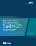 Cover page of Professional Drivers: Automobile Debt and Financial Support During the COVID-19 Pandemic