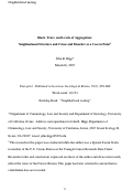 Cover page: Block, Tract, and Levels of Aggregation: Neighborhood Structure and Crime and Disorder as a Case in Point