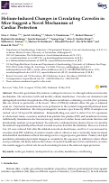 Cover page: Helium-Induced Changes in Circulating Caveolin in Mice Suggest a Novel Mechanism of Cardiac Protection