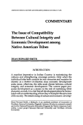 Cover page: The Issue of Compatibility between Cultural Integrity and Economic Development among Native American Tribes