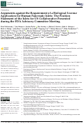 Cover page: Arguments against the Requirement of a Biological License Application for Human Pancreatic Islets: The Position Statement of the Islets for US Collaborative Presented during the FDA Advisory Committee Meeting