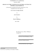 Cover page: Essays on the Continuous Double Auction in General Equilibrium